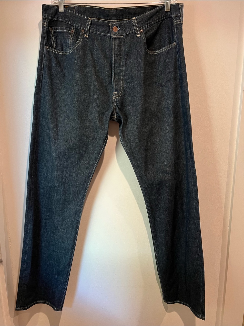 Levi’s Dark Wash Straight Leg Jeans W38 L34 Classic Denim